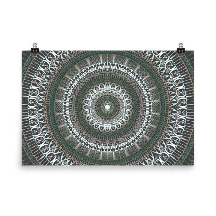 Poster Mandala Design "Enchanted Forest"