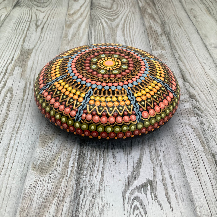 Mandala Stone in Pastel Colors medium