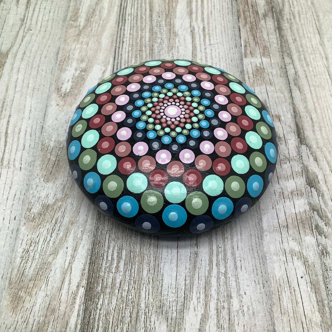 Mandala Stone Dot Art Pastels small