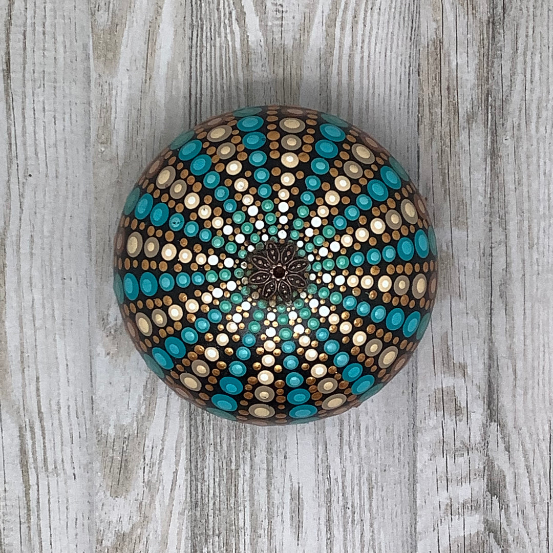 Mandala Stone Sea Urchin sphere