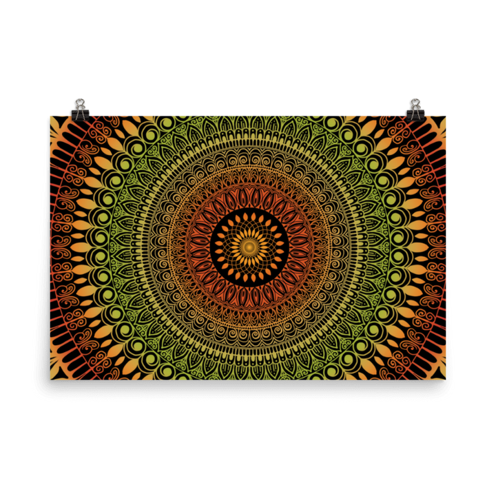 Poster Mandala Design "Rustic Charm"