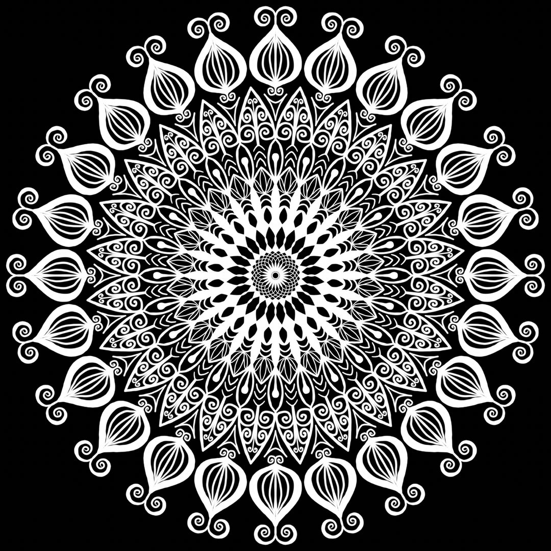 T-shirt Witte Mandala