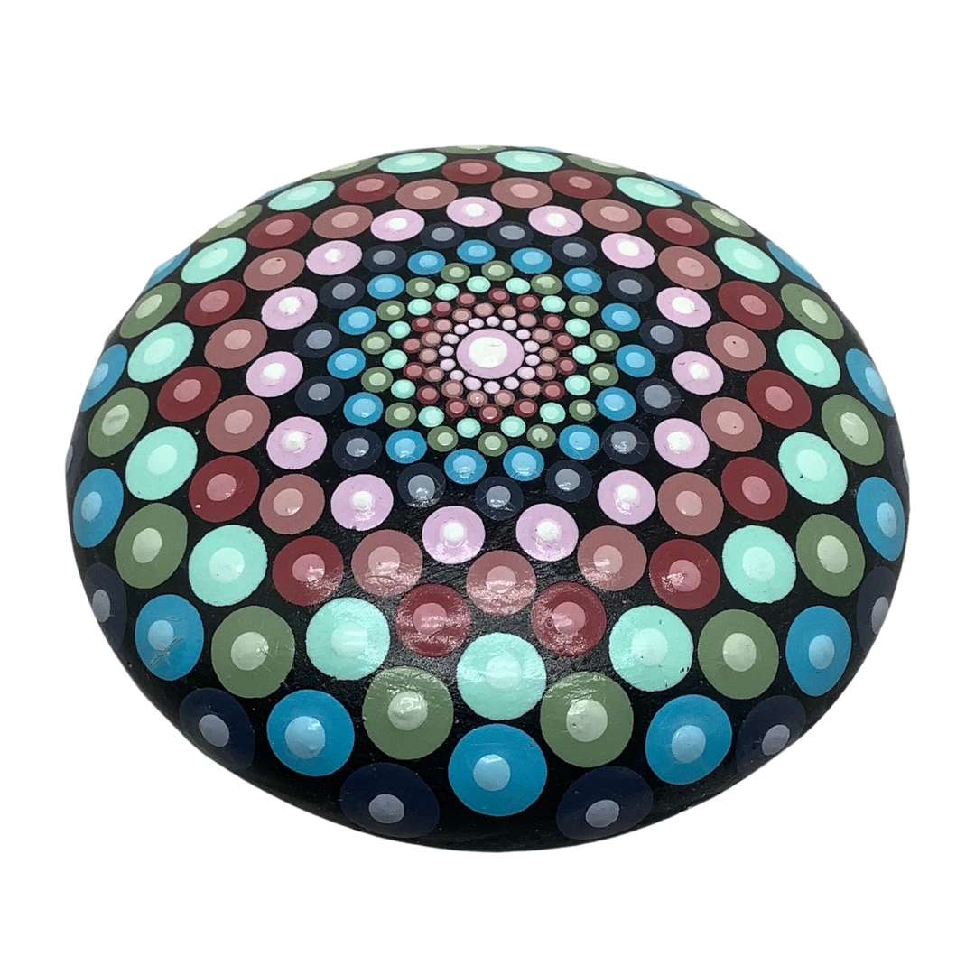 Mandala Stone Dot Art Pastels small