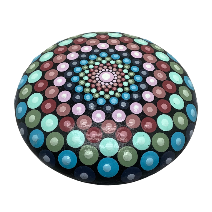 Mandala Steen Dot Art Pastelkleuren