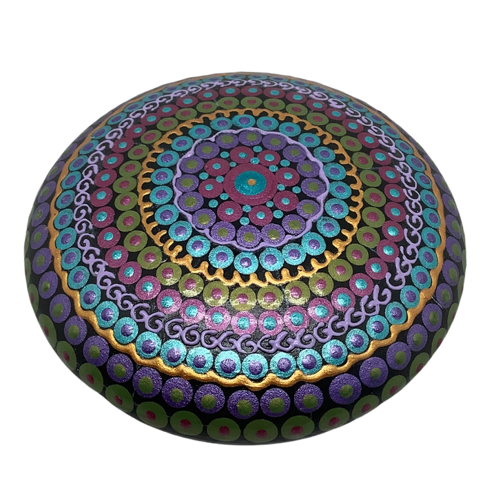 Mandala Stone Dot Art Metallics small