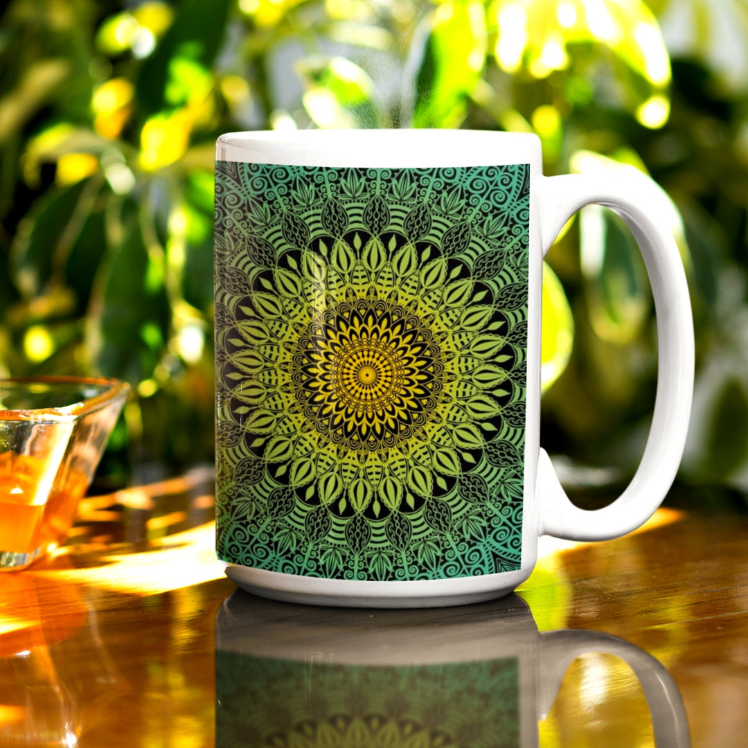 Blue Lagoon Mandala Mug | Lagoon Mandala Mug | Mandala Stone