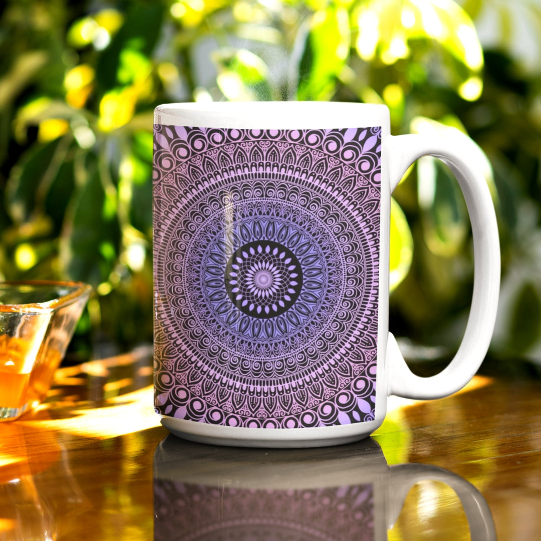 Light Pink& Light Lavender Mandala Mug