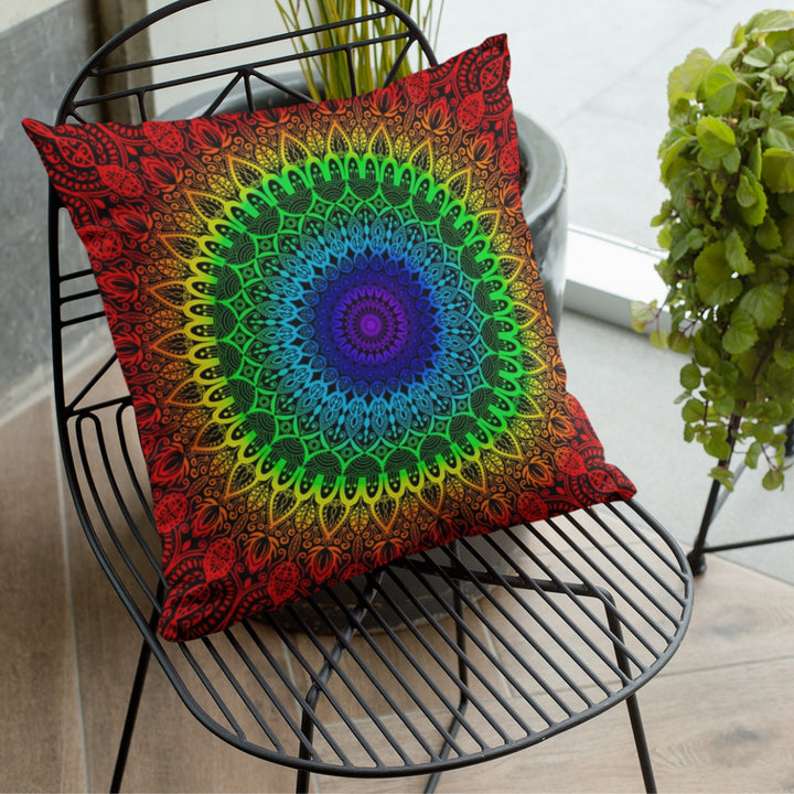 Throw Pillow Cover 7 Chakras