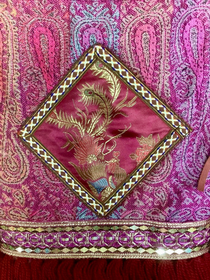 Boho Chic Fringe Bag Purple and Pinks