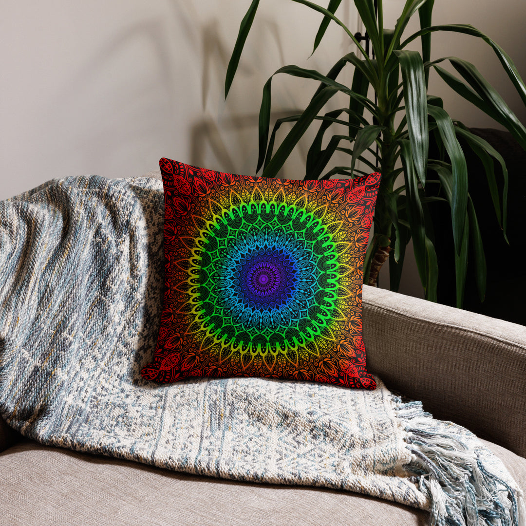 Throw Pillow Cover 7 Chakras