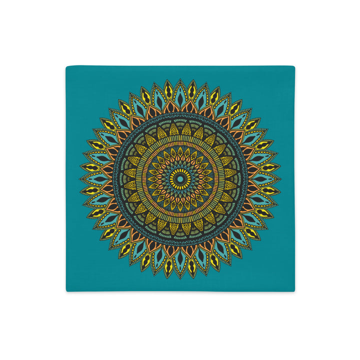 Eastern Blue Pillow Case with Mandala Southwest