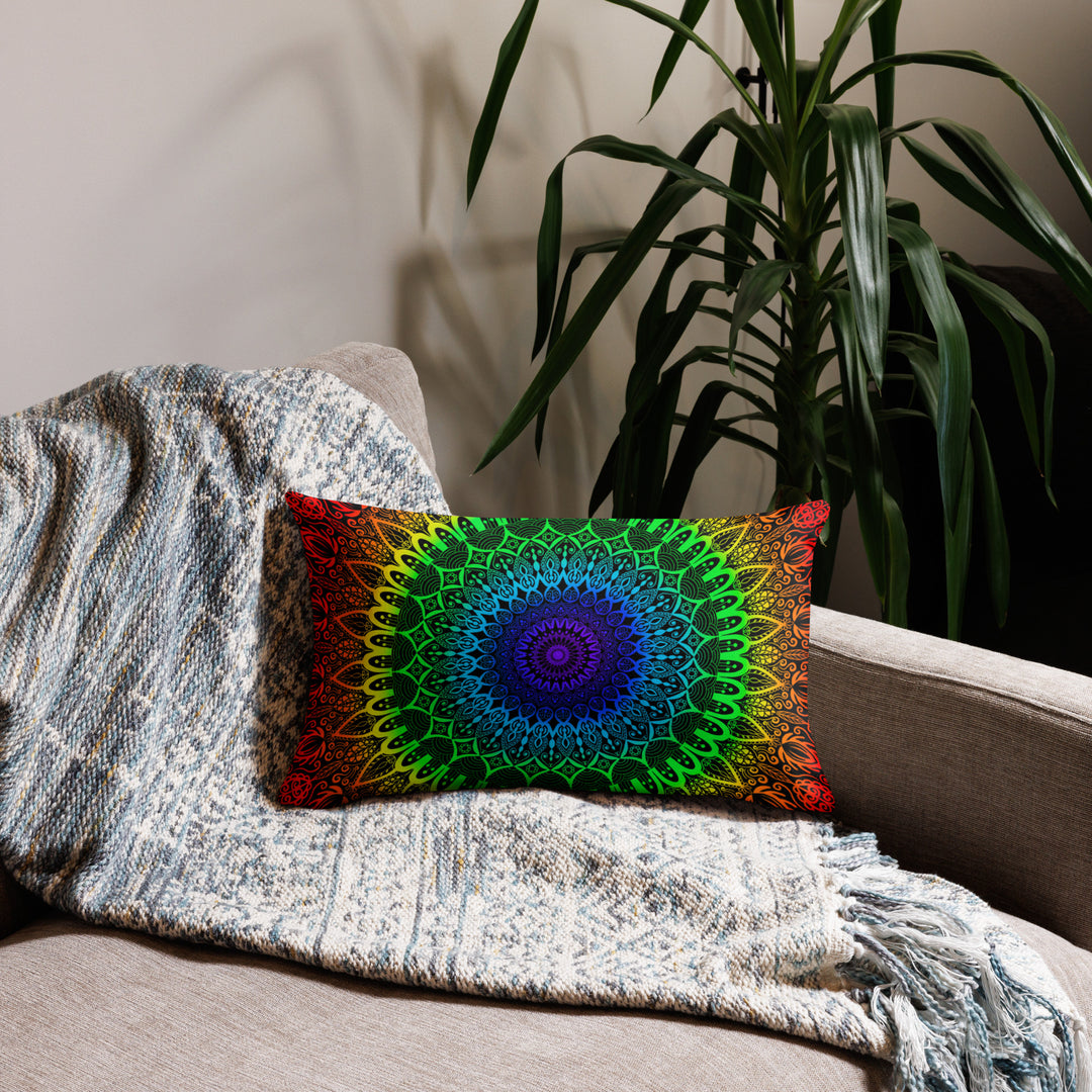 Throw Pillow Cover 7 Chakras