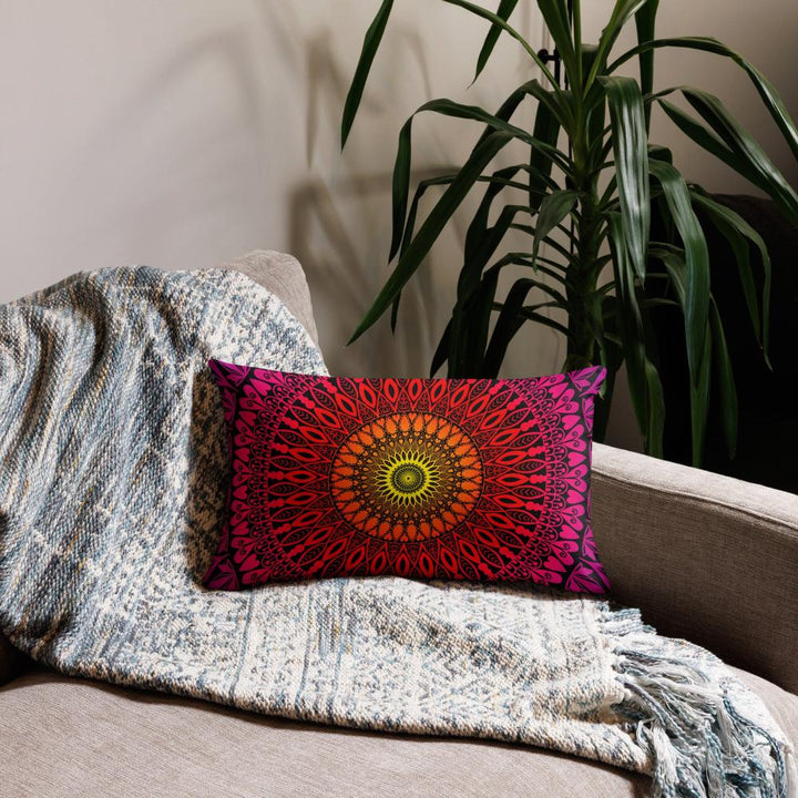 Pillow Case Mandala Design Sunrise