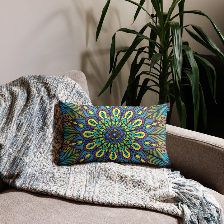 Flower Mandala Pillow Cover | Mandala Pillow Cover | Mandala Stone