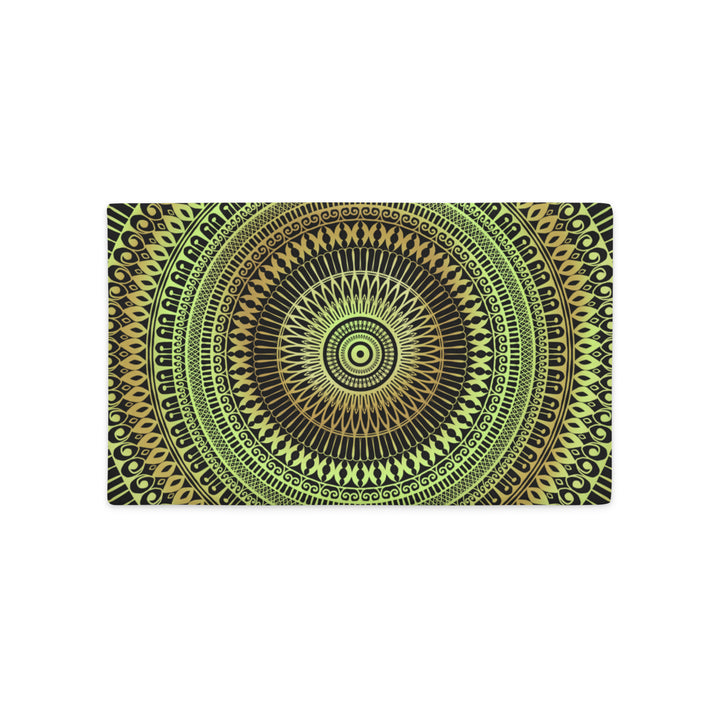 Pillow Case Mehndi Design Soft Green