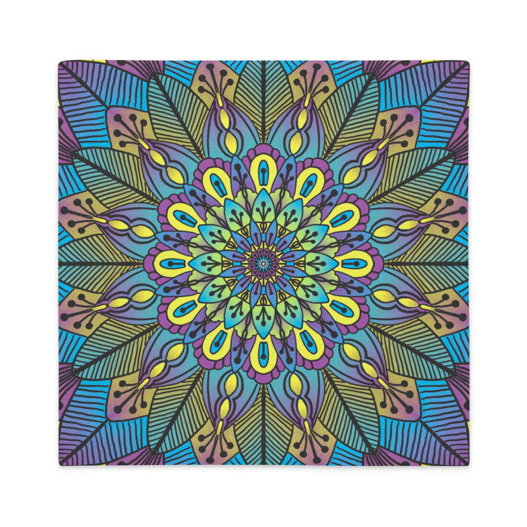 Flower Mandala Pillow Cover | Mandala Pillow Cover | Mandala Stone