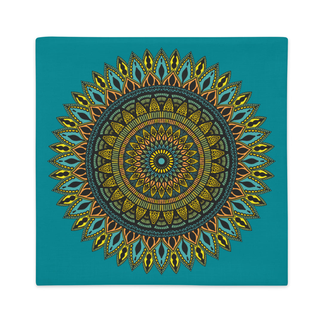 Eastern Blue Pillow Case with Mandala Southwest