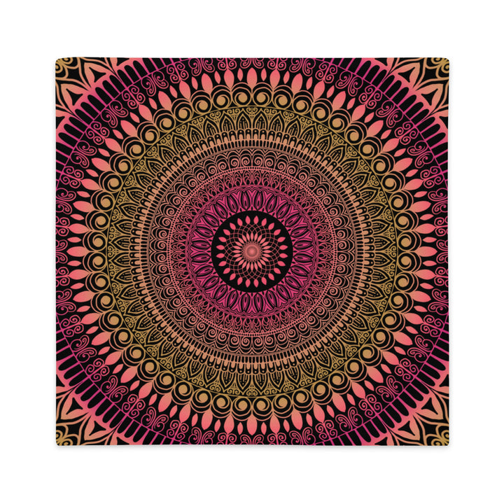 Bohemian Sunshine Pillow Cover | Mehndi Pillow Cover | Mandala Stone