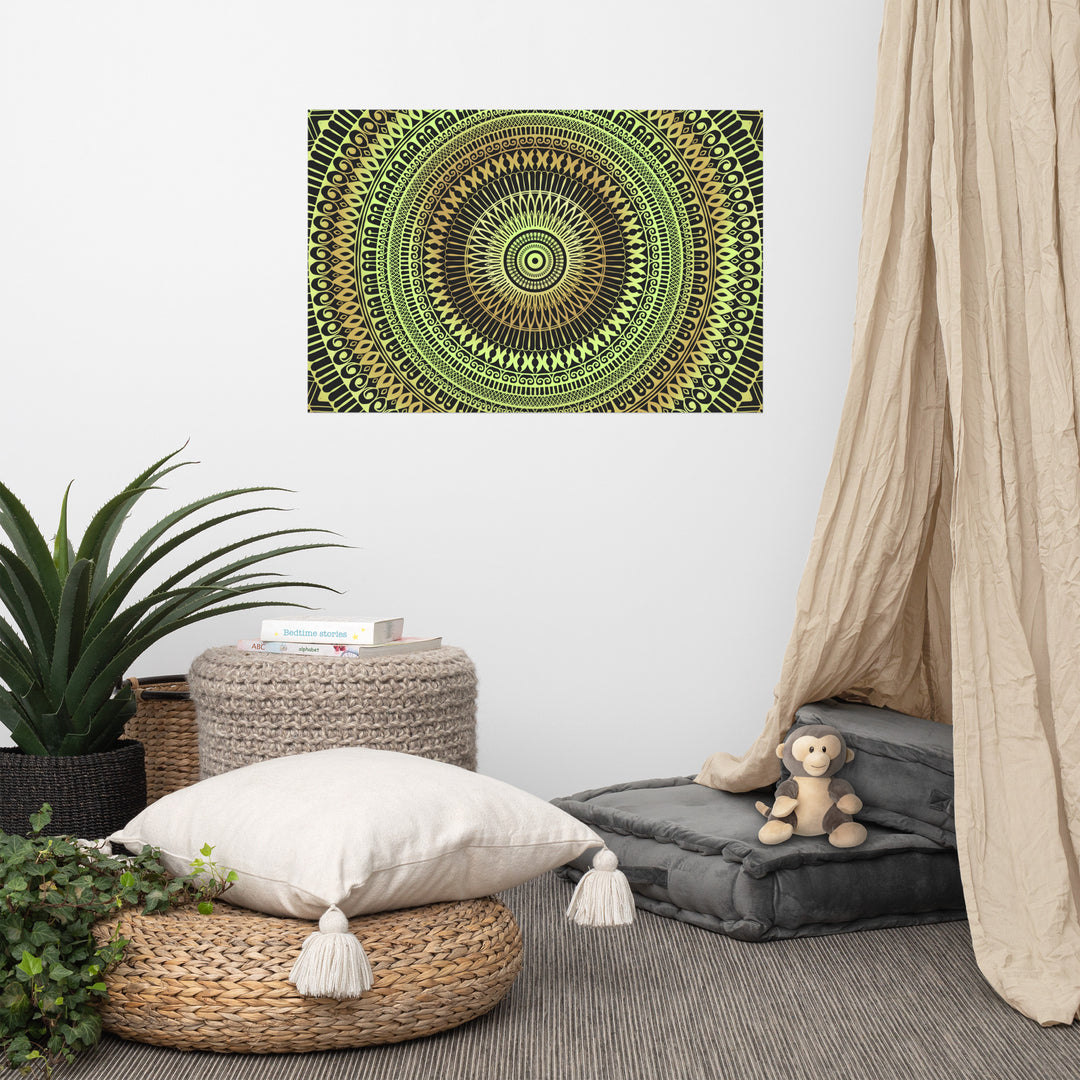 Poster Mandala Design "Botanical Dreams"