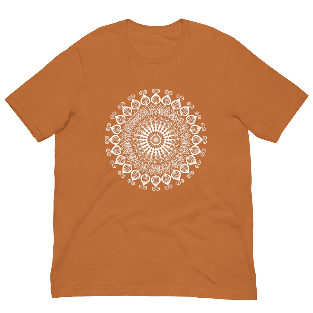 T-shirt White Mandala Design