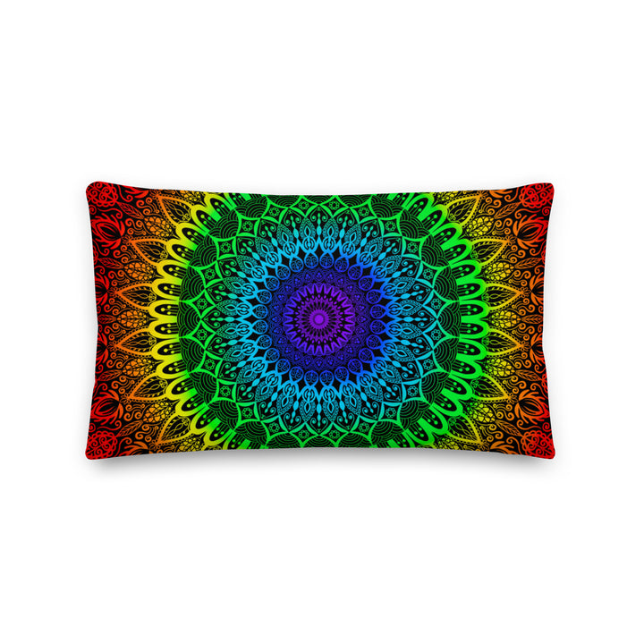 ManfalaStone throw pillow 7 chakras 20x12