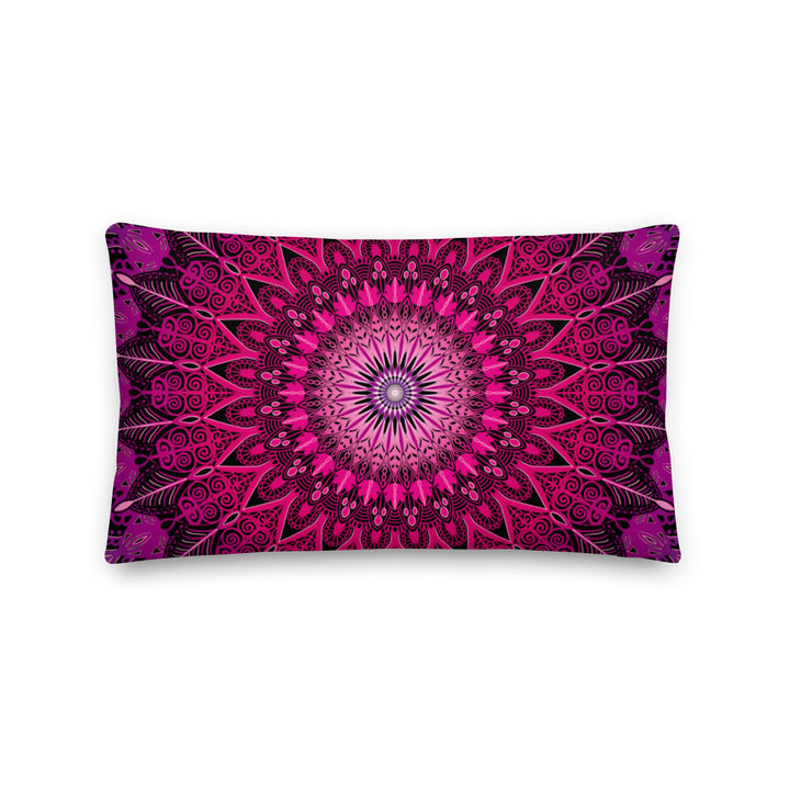 Pretty in Pink: Mandala Throw Pillow in Bright Pink Colors