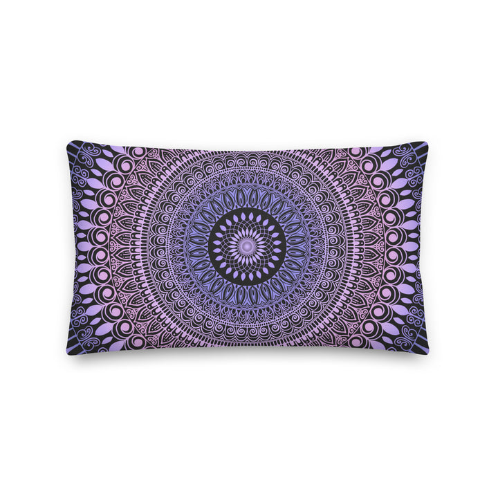 Mystical Lavender: Light Pink& Light Lavender Mandala Throw Pillow