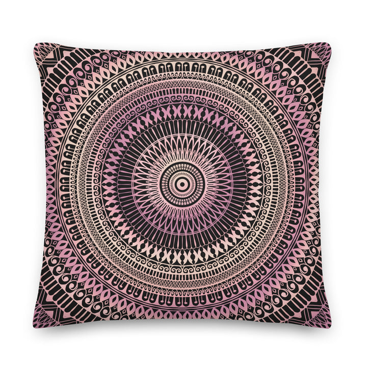 Webshop MandalaStone Throw Pillow Henna Design Soft Pink