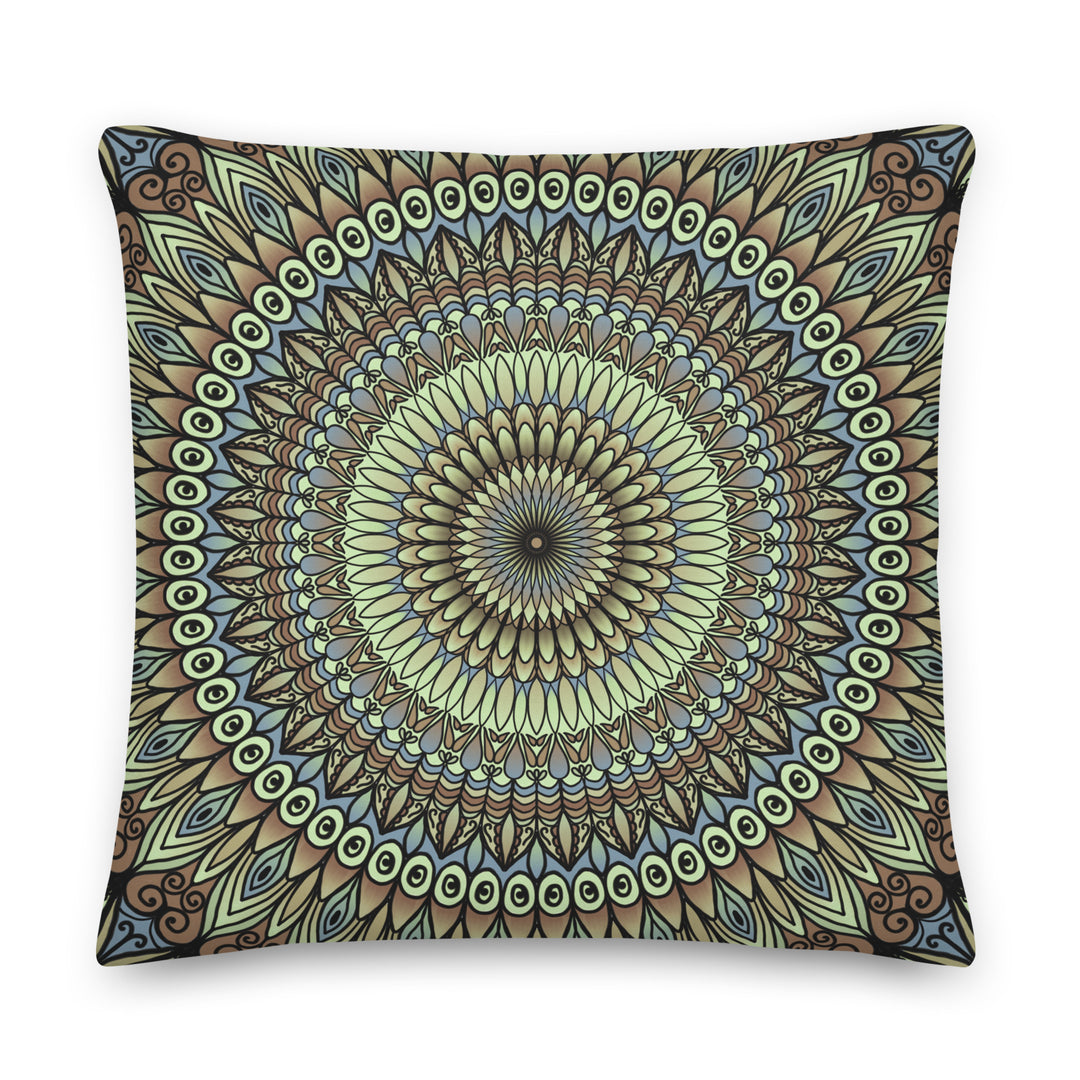 Throw pillow Mandala in neutral tones