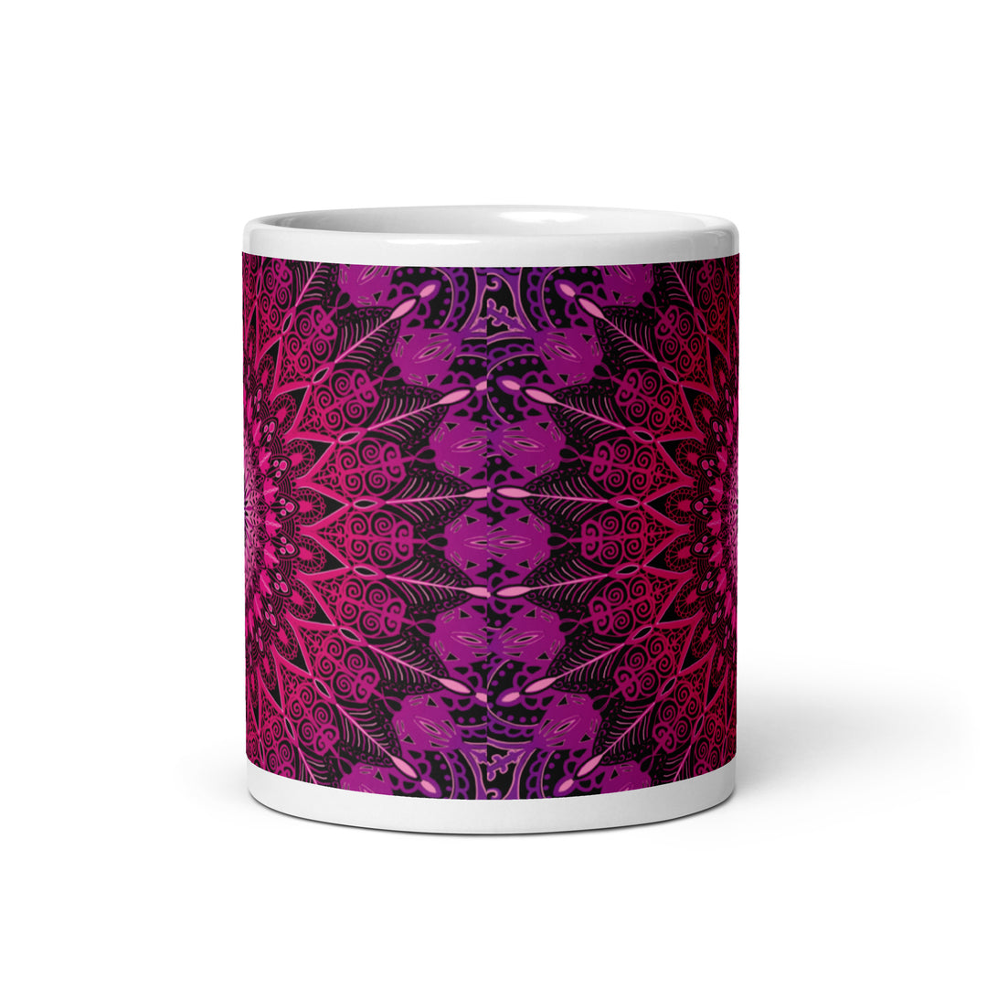 Pretty in Pink: Mandala Mug in Bright Pink Colors