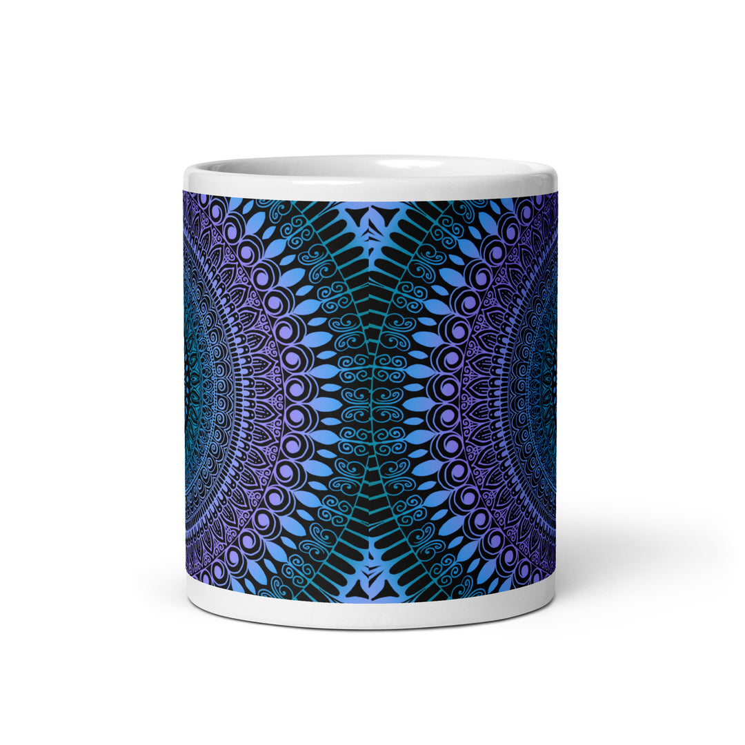 Mandala Magic: Bright Lavender, Blue & Pink Mug