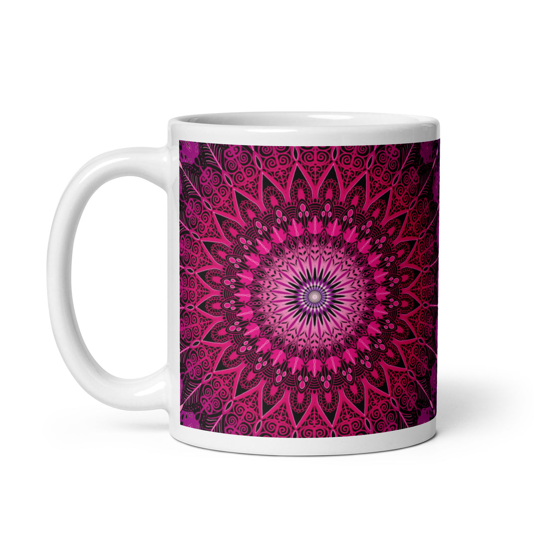 Pretty in Pink: Mandala Mug in Bright Pink Colors