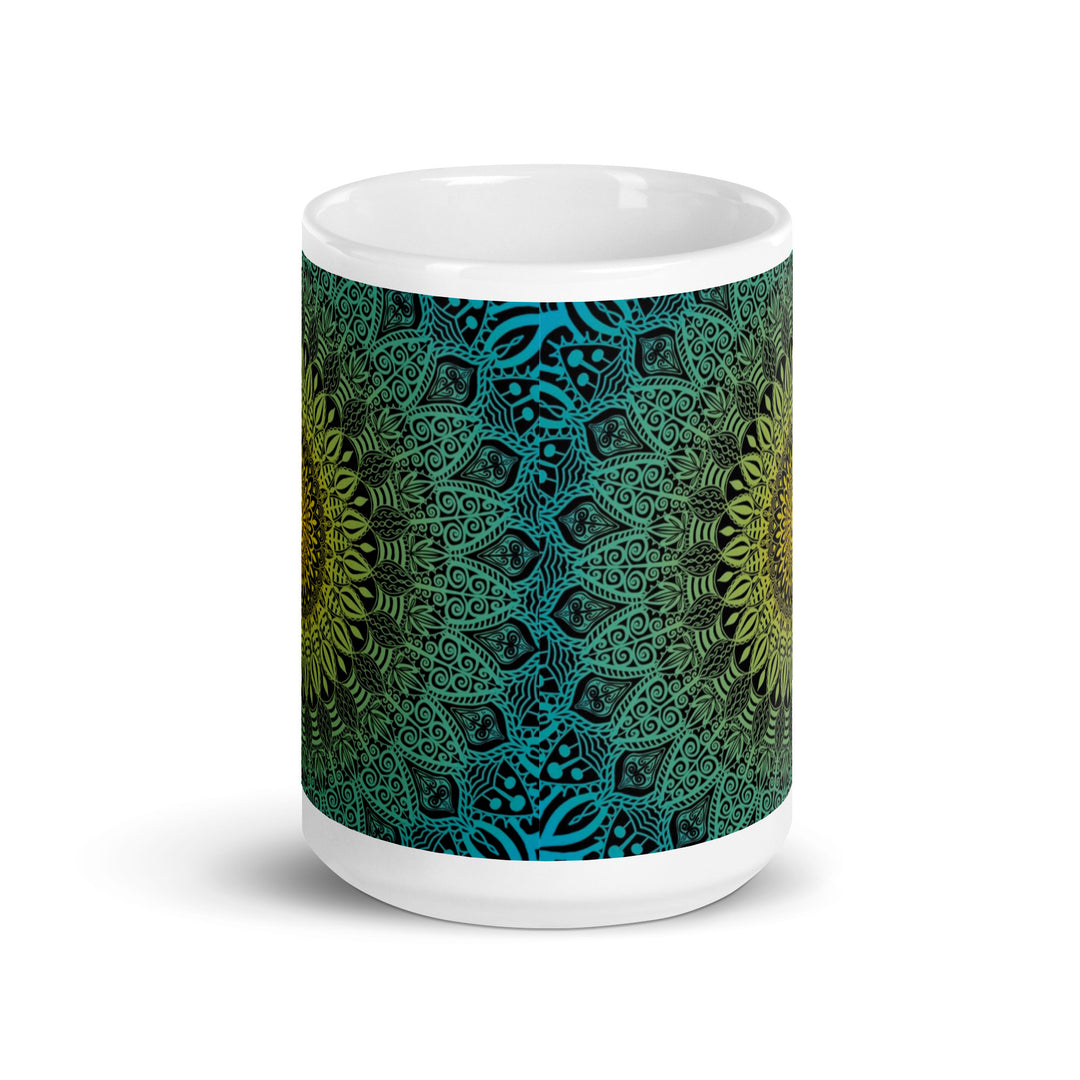 Blue Lagoon Mandala Mug | Lagoon Mandala Mug | Mandala Stone