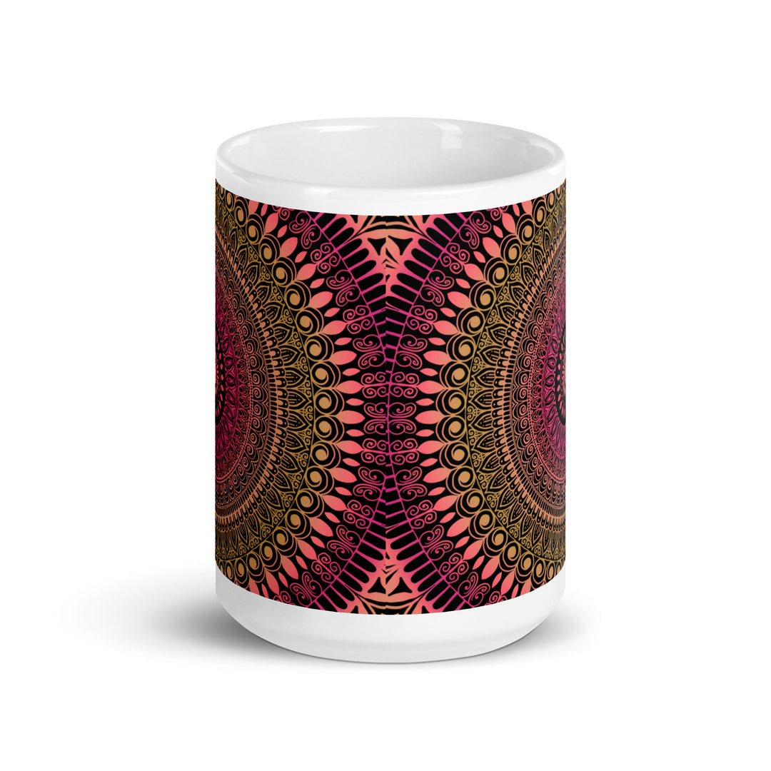 Bohemian Sunshine Mug | Mehndi Mandala Mug | Mandala Stone