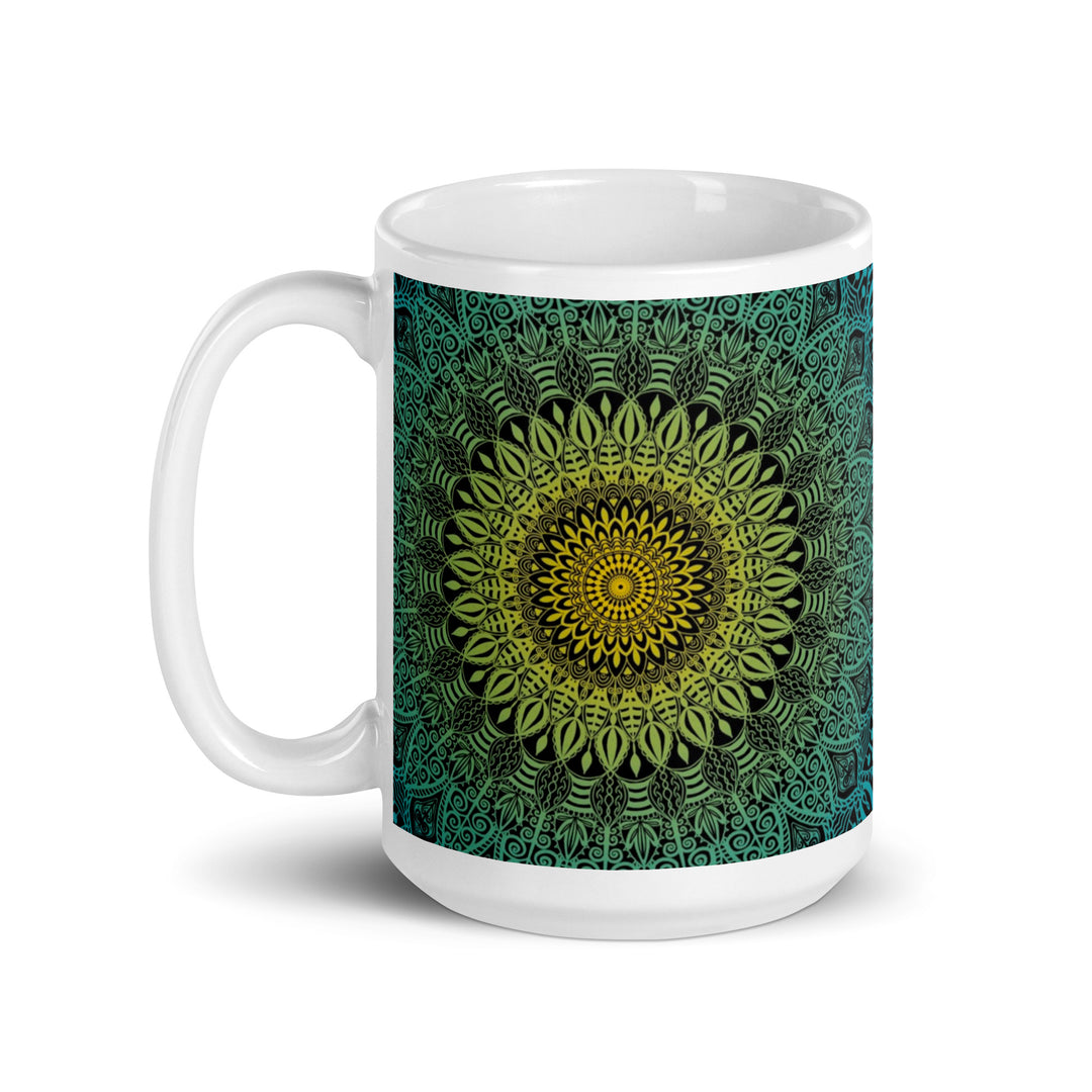 Blue Lagoon Mandala Mug | Lagoon Mandala Mug | Mandala Stone