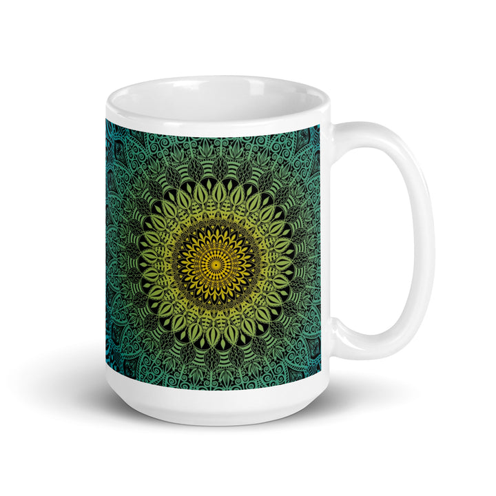 Blue Lagoon Mandala Mug | Lagoon Mandala Mug | Mandala Stone