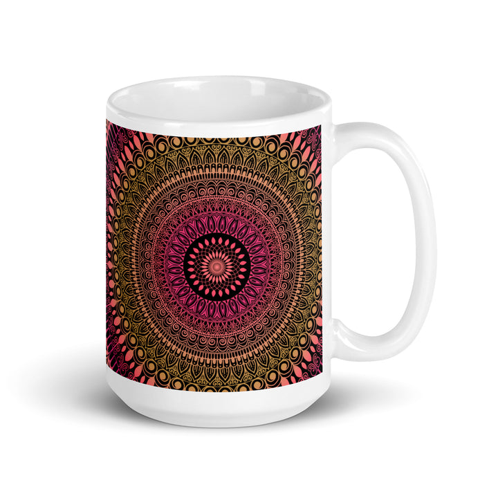 Bohemian Sunshine Mug | Mehndi Mandala Mug | Mandala Stone